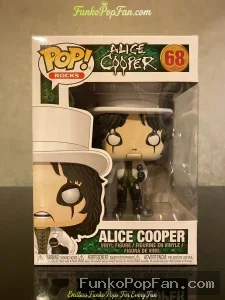 Funko Pop! Rocks Alice Cooper #68 Vinyl Figure Bobblehead Vaulted Collectible With Protector - Funko Pop Figure