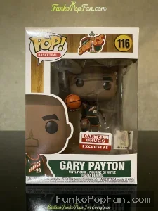 Funko Pop! Basketball Sonics #116 Gary Payton (Bartell Drugs Exclusive) Vinyl Figure Bobblehead Vaul - Funko Pop Figure