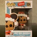 Funko Pop! Disney Mickey Mouse (Gingerbread) #1224 Vinyl Figure Bobblehead Vaulted Collectible With  - Funko Pop Figure