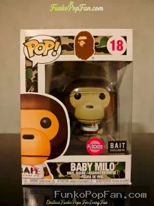 Funko Pop! A Bathing Ape #18 Baby Milo (Flocked Bait Exclusive) Vinyl Figure Bobblehead Vaulted Coll - Funko Pop Figure