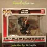 Funko Pop! Star Wars #705 Darth Maul on Bloodfin Speeder Vinyl Figure Bobblehead Vaulted Collectible - Funko Pop Figure