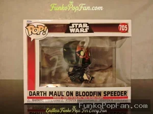 Funko Pop! Star Wars #705 Darth Maul on Bloodfin Speeder Vinyl Figure Bobblehead Vaulted Collectible - Funko Pop Figure