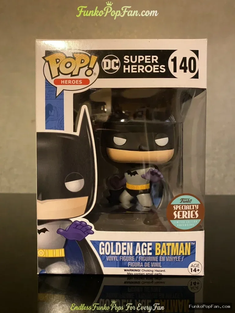 Funko Pop! DC Super Heroes Golden Age Batman #140 (Special Series) Vinyl Figure Bobblehead Vaulted C - Funko Pop Figure