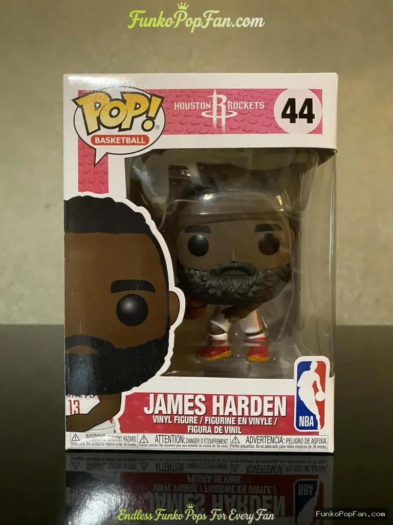 Funko Pop! Basketball Houston Rockets #44 James Harden Vinyl Figure Bobblehead Vaulted Collectible W - Funko Pop Figure