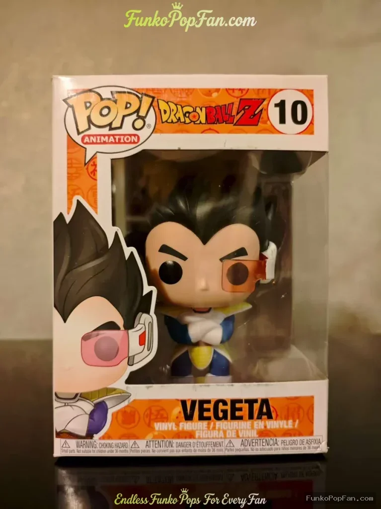 Funko Pop! Animation Dragon Ball Z #10 Vegeta Vinyl Figure Bobblehead Vaulted Collectible With Prote - Funko Pop Figure