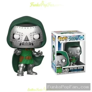 Funko Pop Marvel Fantastic Four #561 Doctor Doom Vinyl Figure Bobblehead Vaulted Collectible With Pr - Funko Pop Figure