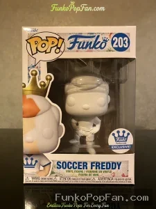 Funko Pop Sports #203 Soccer Freddy (Exclusive) Vinyl Figure Bobblehead Vaulted Collectible With Pro - Funko Pop Figure