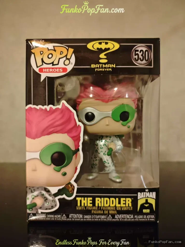 Funko Pop! Batman Forever #530 The Riddler Vinyl Figure Bobblehead Vaulted Collectible With Protecto - Funko Pop Figure