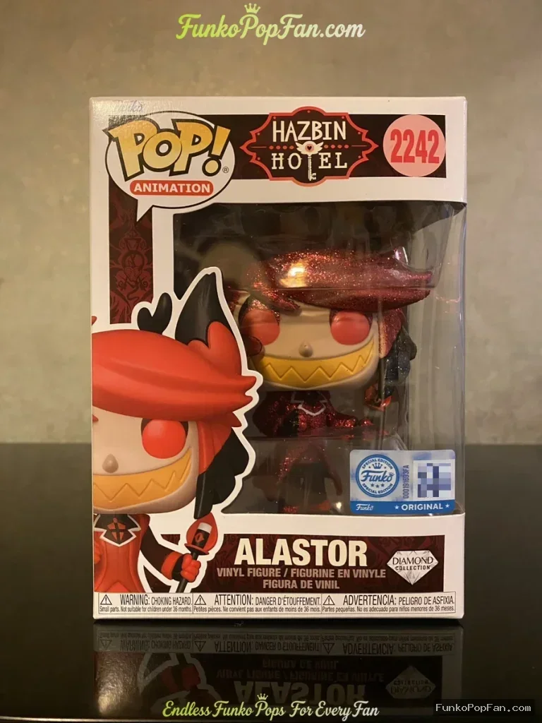 Funko Pop! Animation Hazbin Hotel Alastor #2242 (Original) Vinyl Figure Bobblehead Vaulted Collectib - Funko Pop Figure