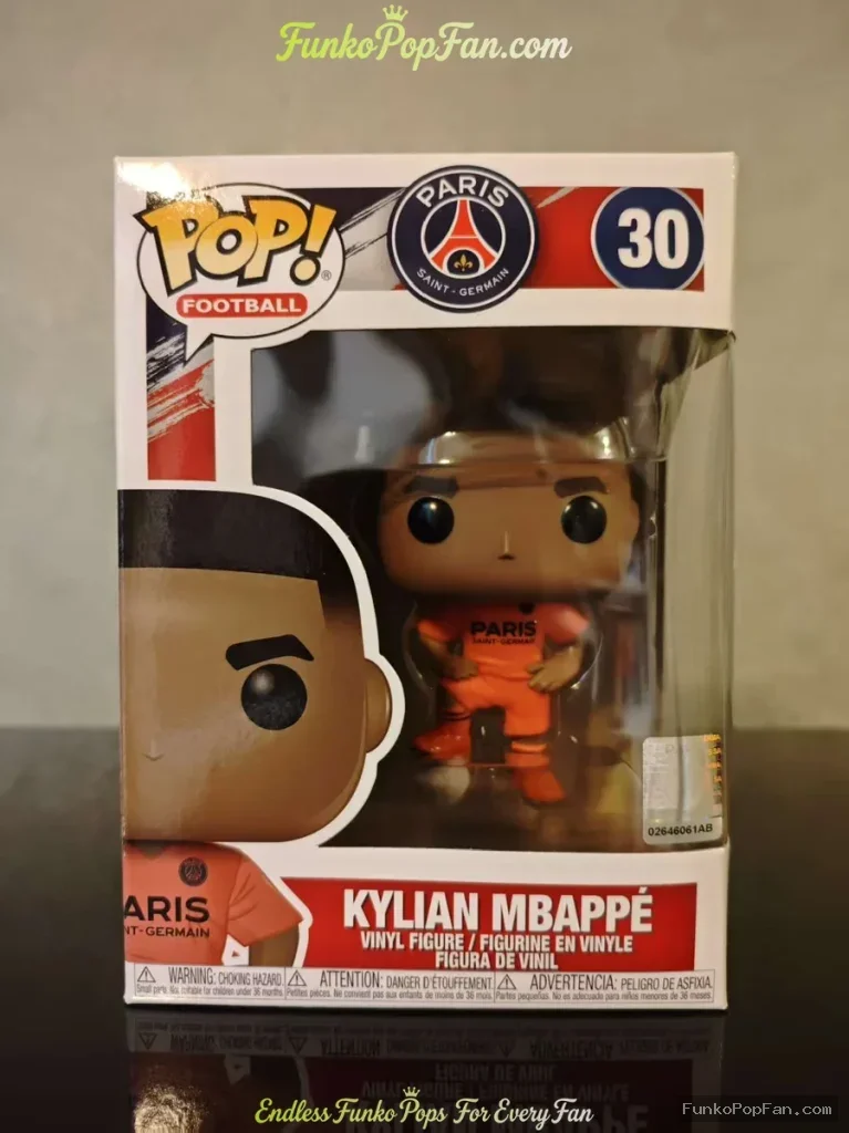 Funko Pop! Football Paris Saint-Germain #30 Kylian Mbappé Vinyl Figure Bobblehead Vaulted Collectibl - Funko Pop Figure