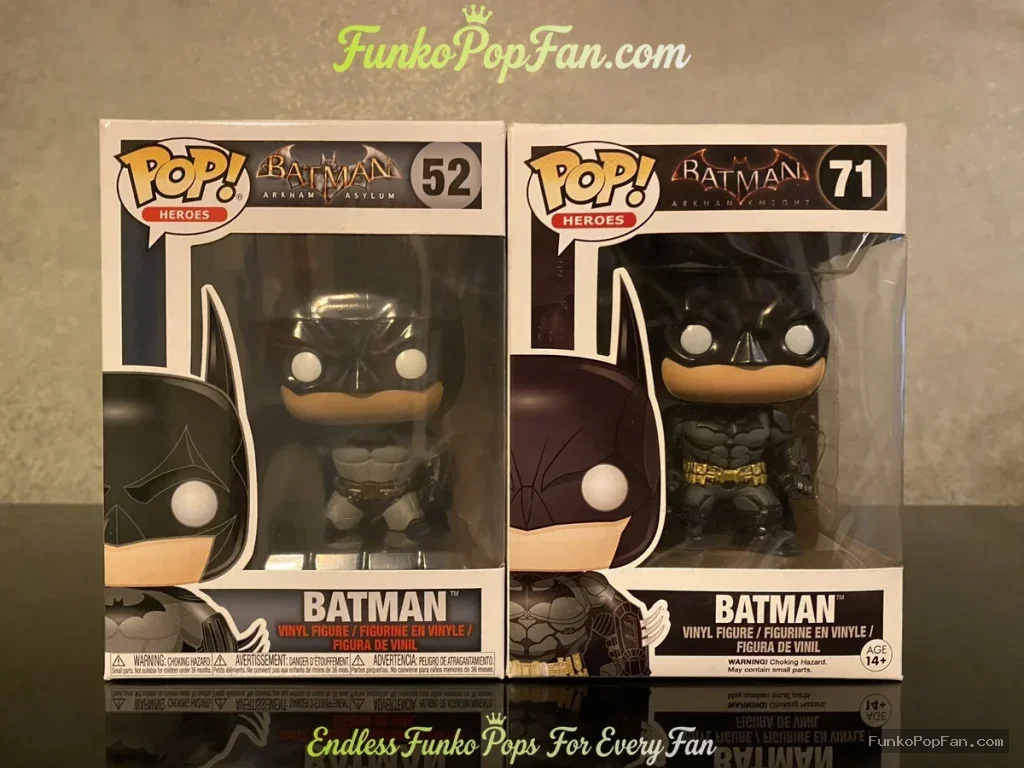 Funko Pop DC Heroes #52 Batman / #71 Batman Vinyl Figure Bobblehead Vaulted Collectible With Protect - Funko Pop Figure